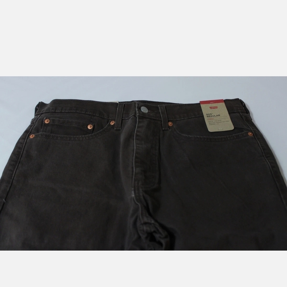 Levi's Brown 505 Straight Jeans Classic Style NWT - Picture 3 of 6